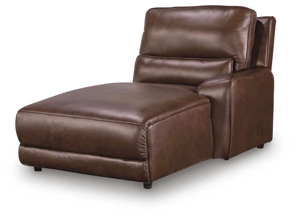 Silverbrooke Reclining Sectional with Chaise and Storage Consoles