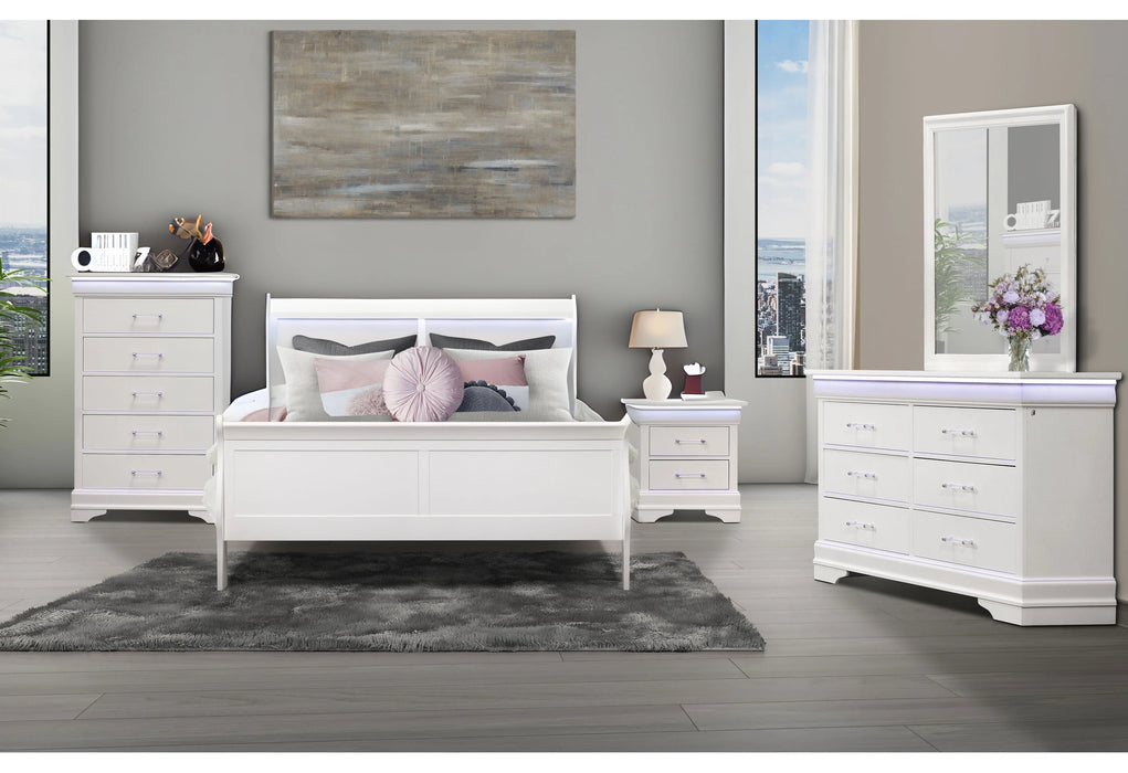 Charlie Bed Group with LED