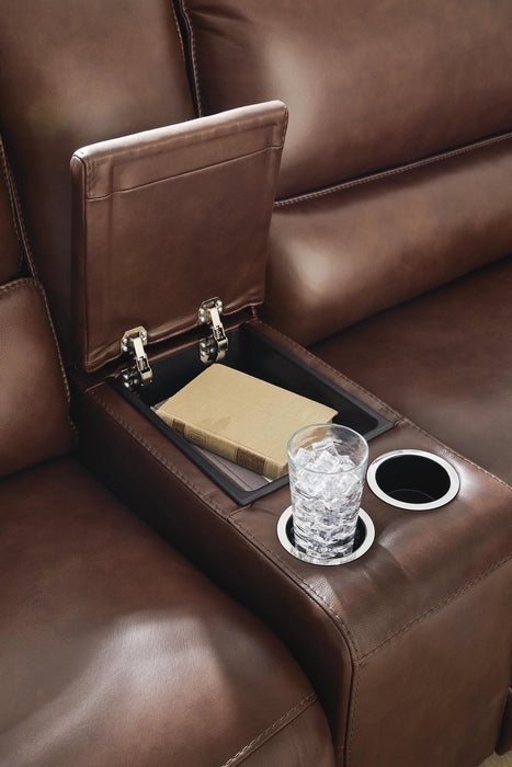Silverbrooke Reclining Sectional with Double Chaise and Storage Consoles
