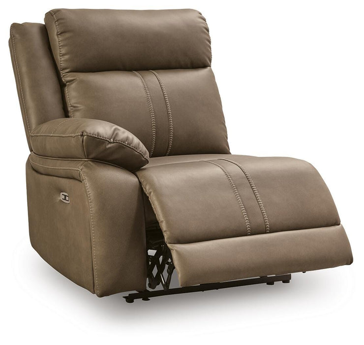 Max-Media Power Reclining Sectional with Audio Consoles