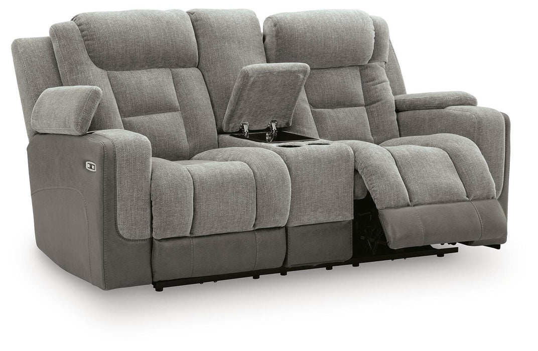 Ultimax Power Reclining Loveseat with Console