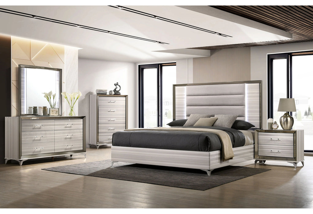 Zambrano White Bed Group