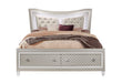 Paris Champagne Bed with LED, Dresser, Mirror, Nightstand