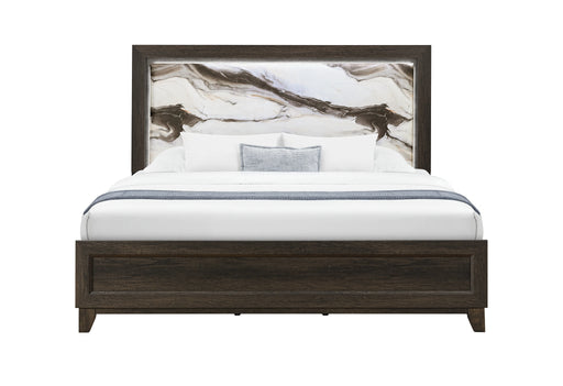 Harmony Brown Bed with LED