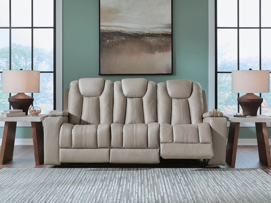 Next Move Reclining Sofa with Drop Down Table