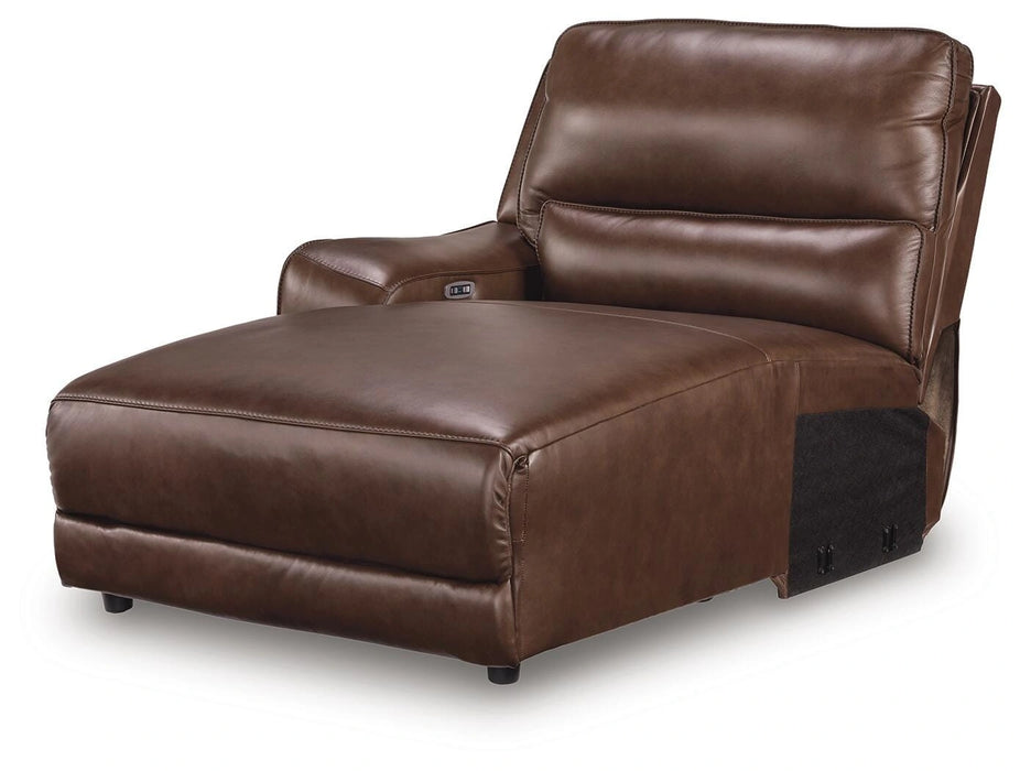 Silverbrooke Reclining Sectional with Chaise and Storage Consoles