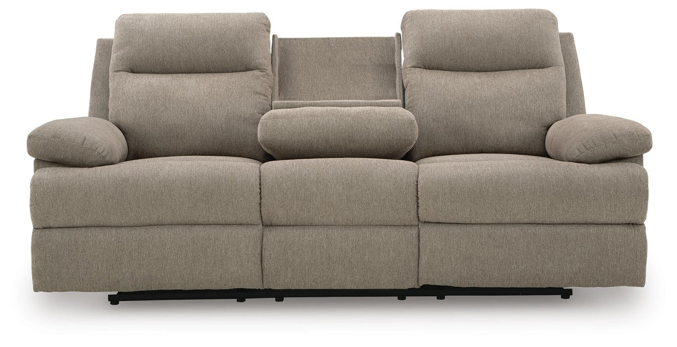 Tarrant Reclining Sofa with Drop Down Table