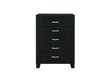 Reid Black Bed Dresser Mirror Nightstand