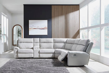 Grafton Pike Reclining Sectional with Storage Consoles