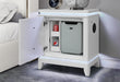 Alina White Bed Group with LED, Cooler, Speaker and USB