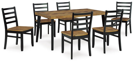Blondon Dining Table and 6 Chairs (Set of 7) - Smart Rent To Own (PA) - Multi Location