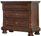 Galaxy Home Austin 3 Drawer Nightstand in Dark Walnut GHF-808857819697 image