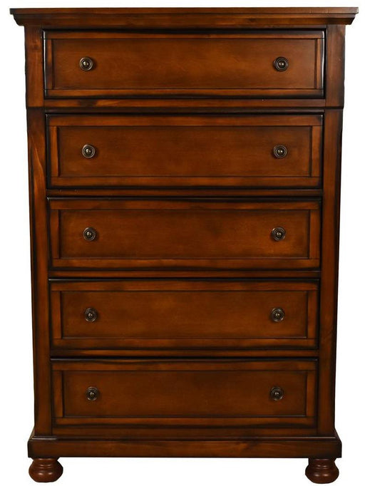 Galaxy Home Austin 5 Drawer Chest in Dark Walnut GHF-808857804877 image