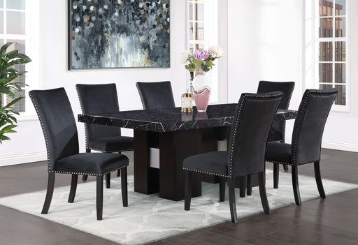D03 DINING TABLE +8 D03 DINING CHAIRS BLACK - Smart Rent To Own (PA) - Multi Location