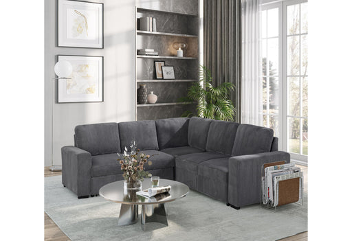 U2660 GREY SECTIONAL W/O CHAISE AND W/O PULLOUT image