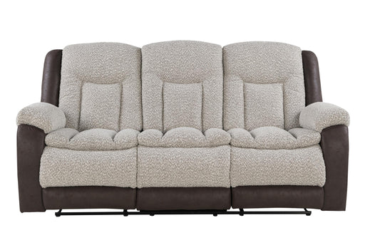 U4377 GREY/BROWN RECLINING SOFA image