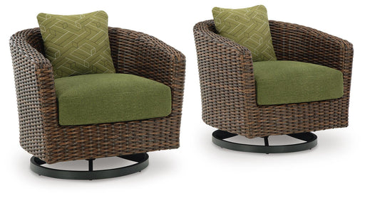 Horizon Hall Outdoor Swivel Lounge Chair with Cushion - Smart Rent To Own (PA) - Multi Location