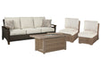 Beachcroft Outdoor Sofa, Lounge Chairs and Fire Pit - Smart Rent To Own (PA) - Multi Location