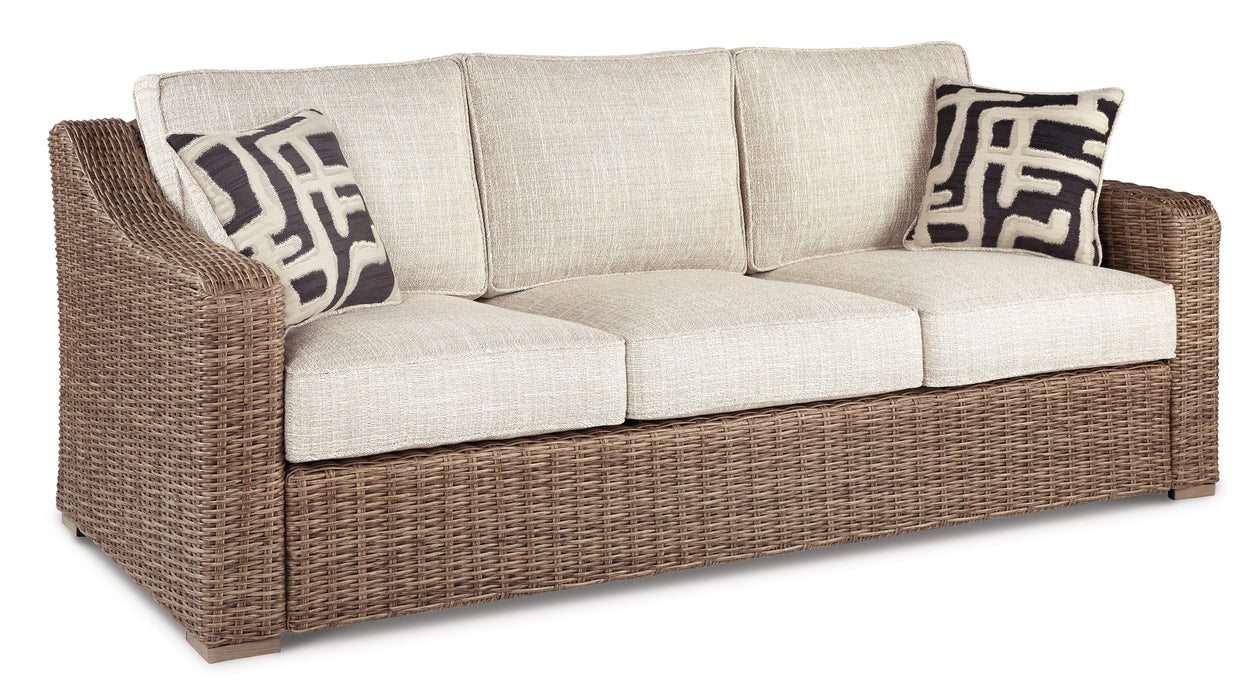 Beachcroft Outdoor Sofa, Lounge Chairs and Fire Pit - Smart Rent To Own (PA) - Multi Location