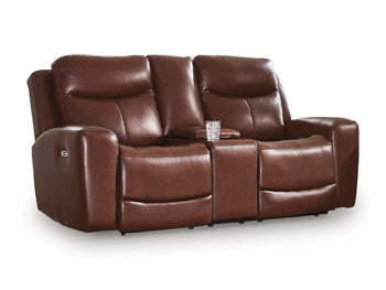 Momentum Moves Power Reclining Loveseat with Console