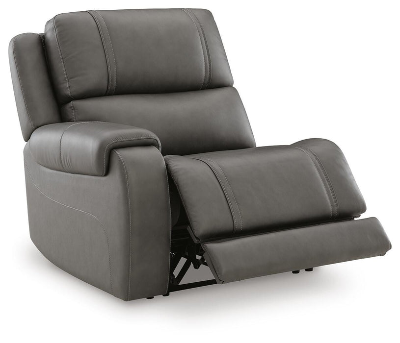 5Z-Harrenhurst Power Reclining Sectional Loveseat with Console