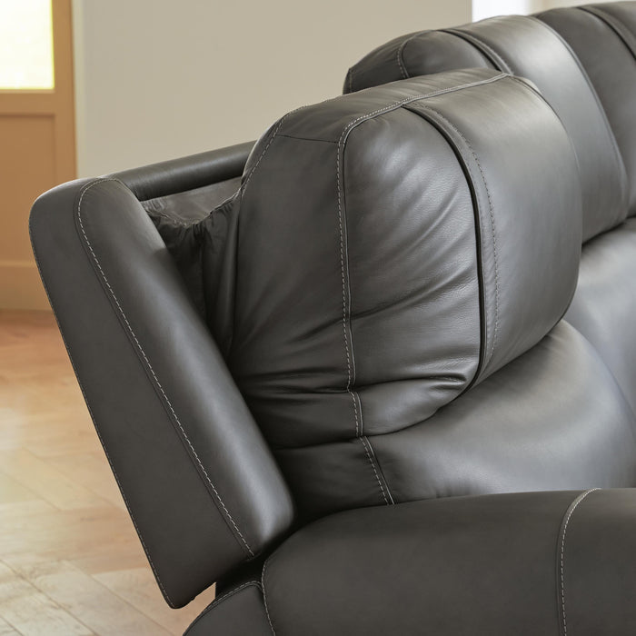 5Z-Harrenhurst Power Reclining Sectional Loveseat