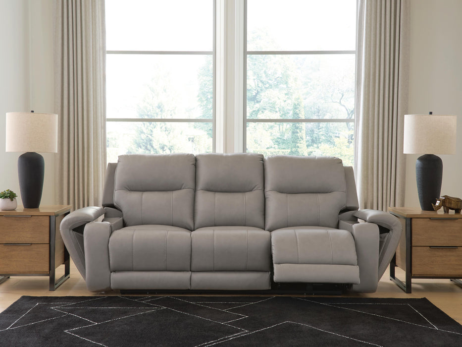 Trendsetter Power Reclining Sofa with Audio Seating