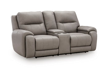 Trendsetter Power Reclining Loveseat with Audio Seating