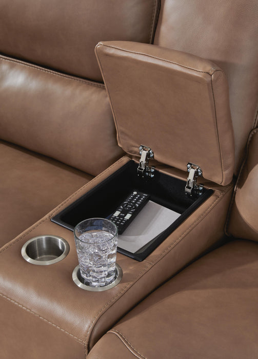 Silverbrooke Power Reclining Loveseat with Console