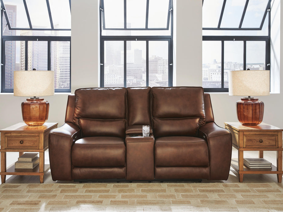 Silverbrooke Power Reclining Loveseat with Console