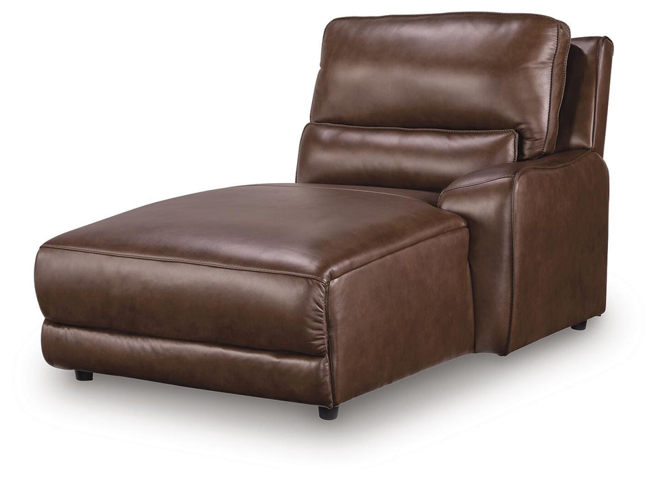 Silverbrooke Reclining Sectional with Chaise and Storage Console