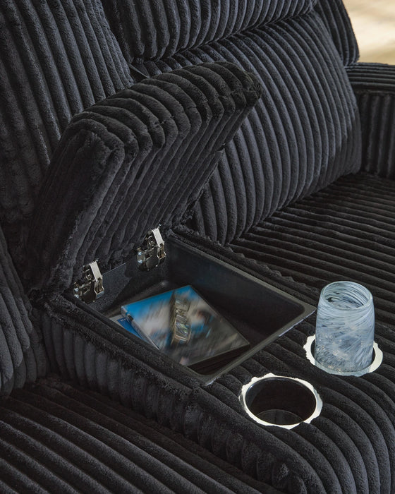 TwinBrooke Power Reclining Loveseat with Console