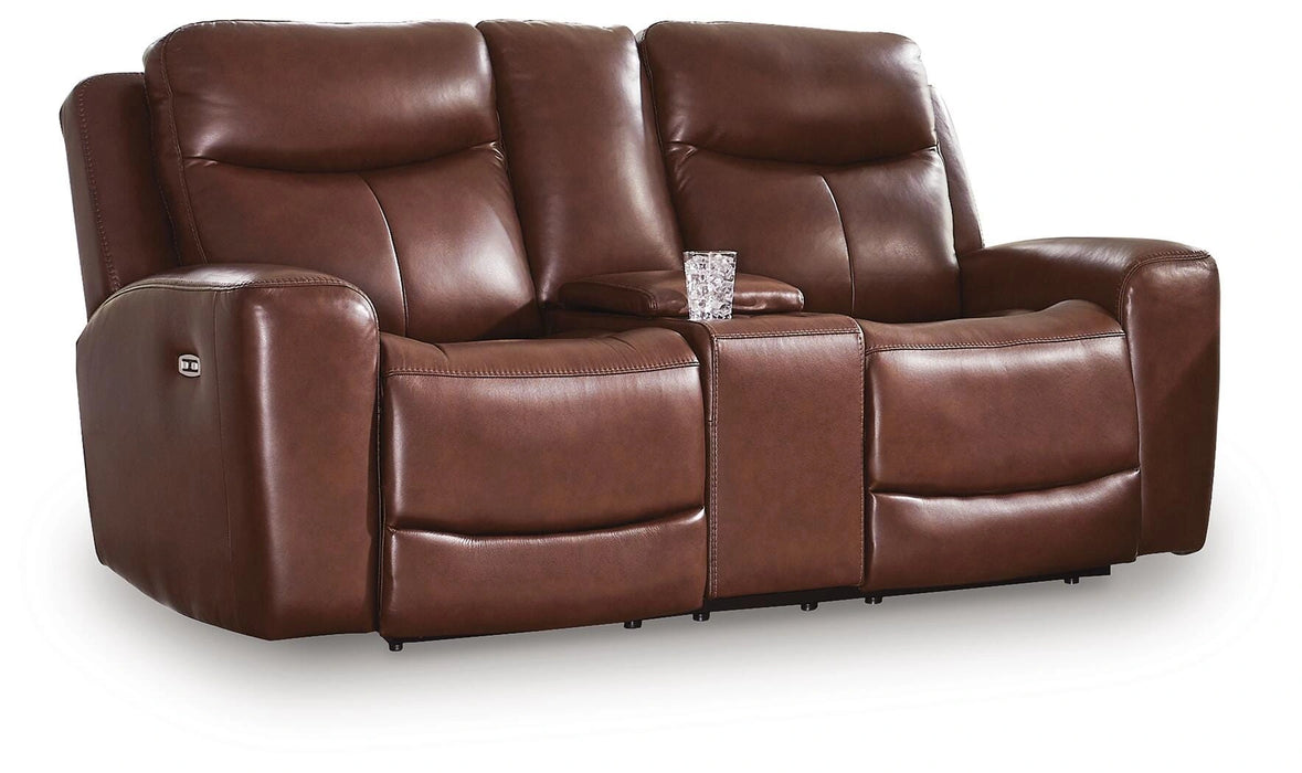 Momentum Moves Power Reclining Loveseat with Console