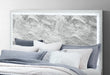 Naomi Silver Marble Bed with LED