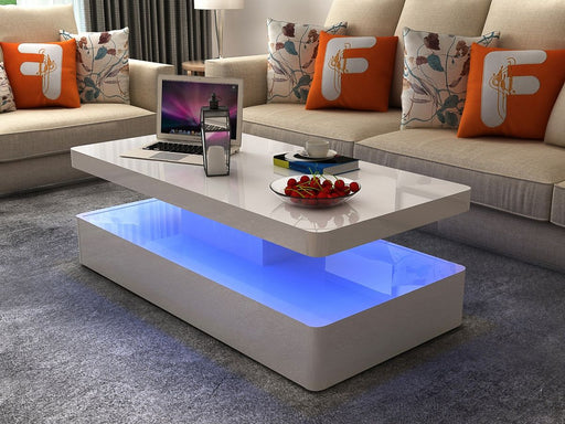 Galaxy Home Aurora Coffee Table in White image