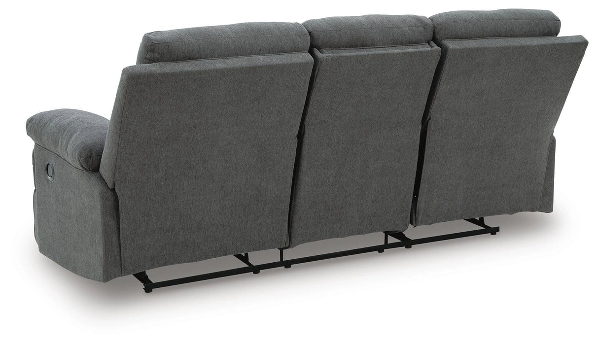 Tarrant Reclining Sofa with Drop Down Table