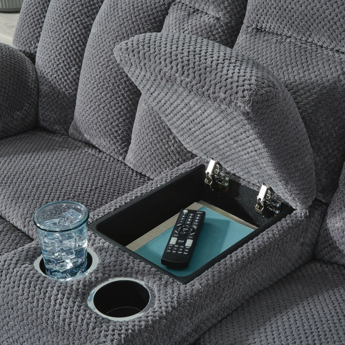 Greely Bend Power Reclining Loveseat with Console