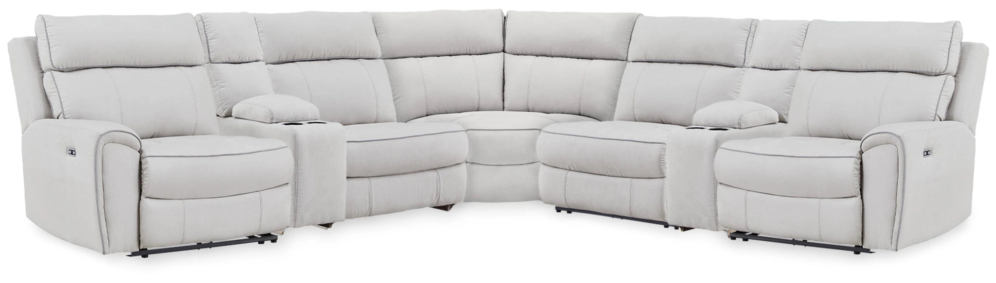 Grafton Pike Reclining Sectional with Storage Consoles