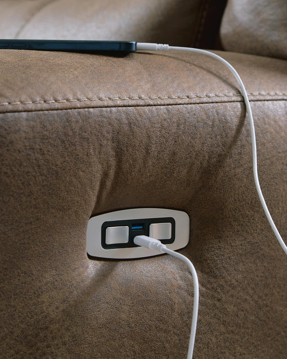 Time-Piece Power Reclining Loveseat with Console