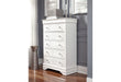 Pompei Bed with LED, Dresser, Mirror and Nightstand