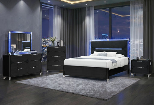 Lando Black Bed Group