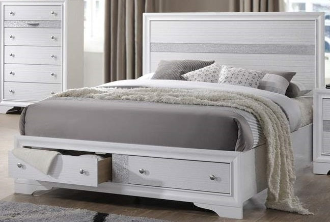 Galaxy Home Matrix Queen Bed in White
