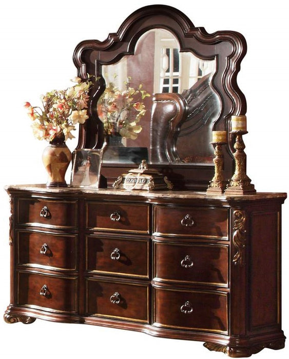 Galaxy Home Bella Dresser in Dark Walnut
