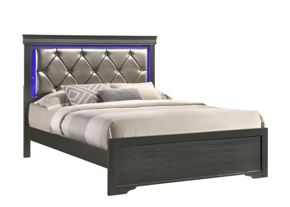 Galaxy Home Brooklyn Twin Bed in Gray