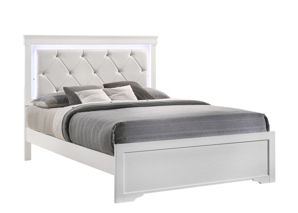 Galaxy Home Brooklyn Queen Bed in White