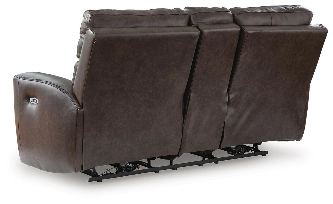 Beadel Power Reclining Loveseat with Console