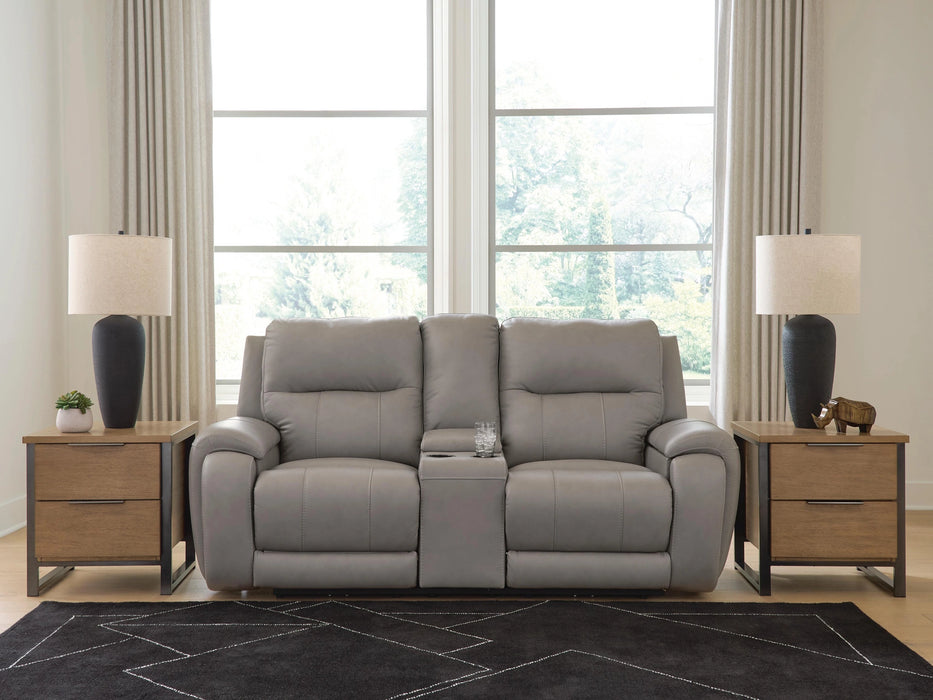 Trendsetter Power Reclining Loveseat with Audio Seating
