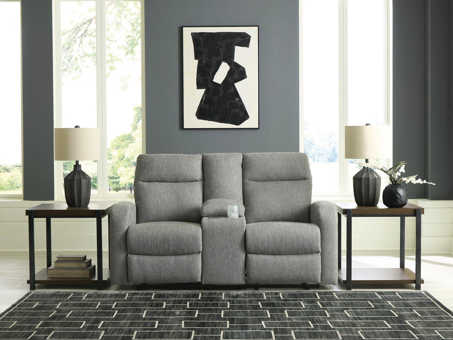Moreau Place Reclining Loveseat with Console