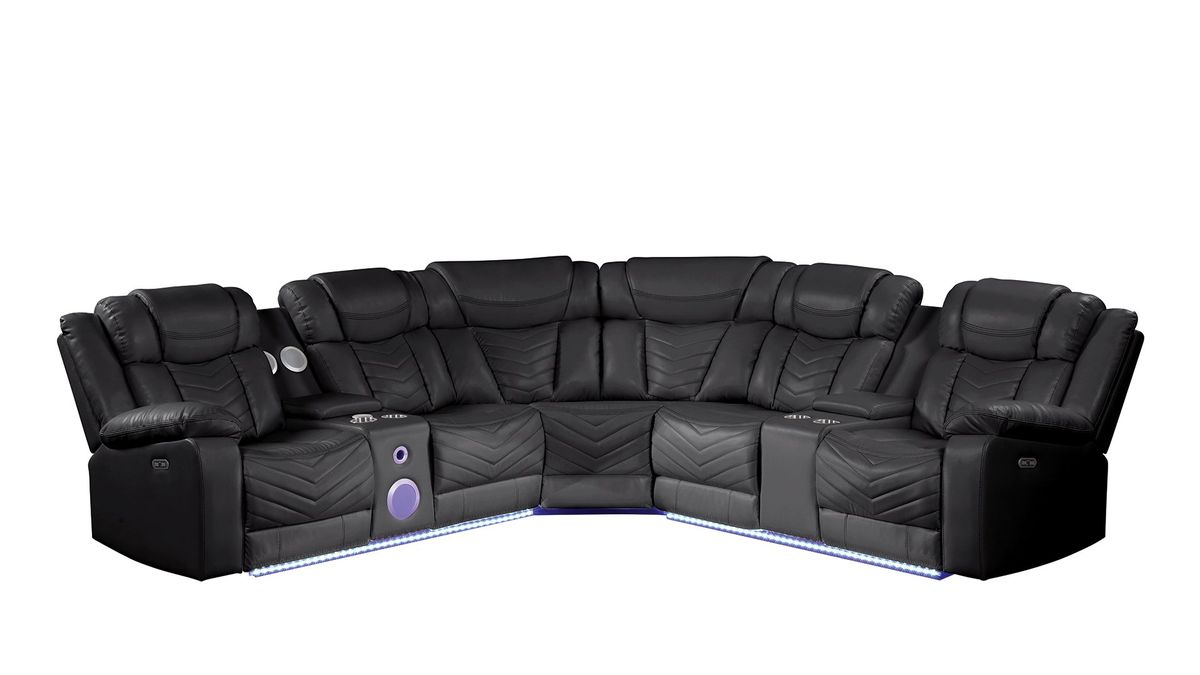 Galaxy Home Challenger Reversible Sectional Black