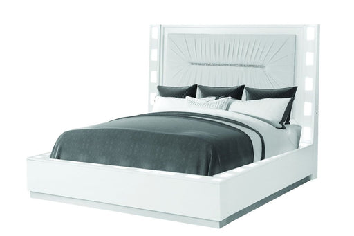 Galaxy Home Coco Queen Size Bed in Milky White image